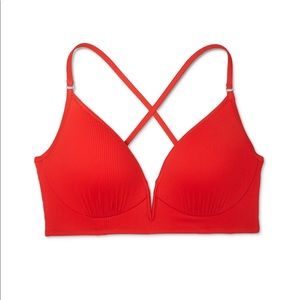 Shade & Shore Dream V Wire Ribbed Bikini Top [36D]